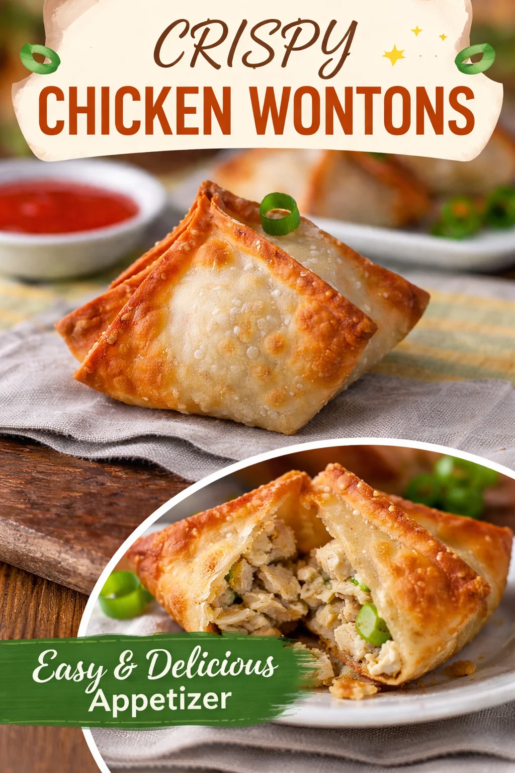 Crispy Crab Rangoon Bake